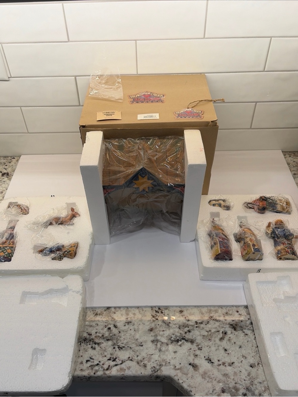 Enesco Blue Star Stable Jim Shore Mini Nativity Figurines Retired 2004 NOS